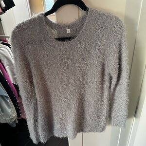 Grey fuzzy sweater